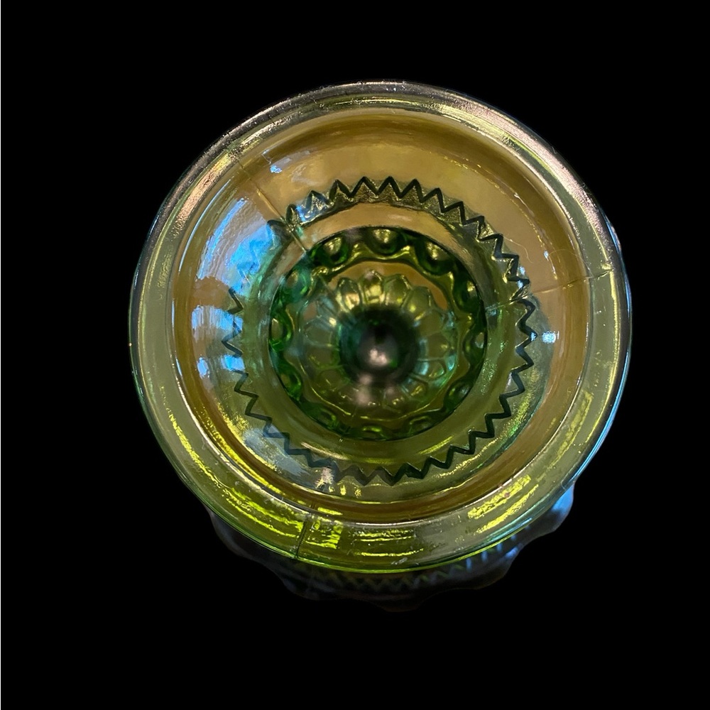 Pair of Vintage 1960s Indiana Glass King’s Crown Compote 5.25” H x 5” W - Picture 5 of 6